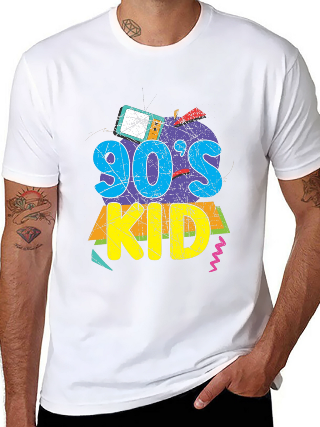 90s Kid Graphic Tee - Retro Style
