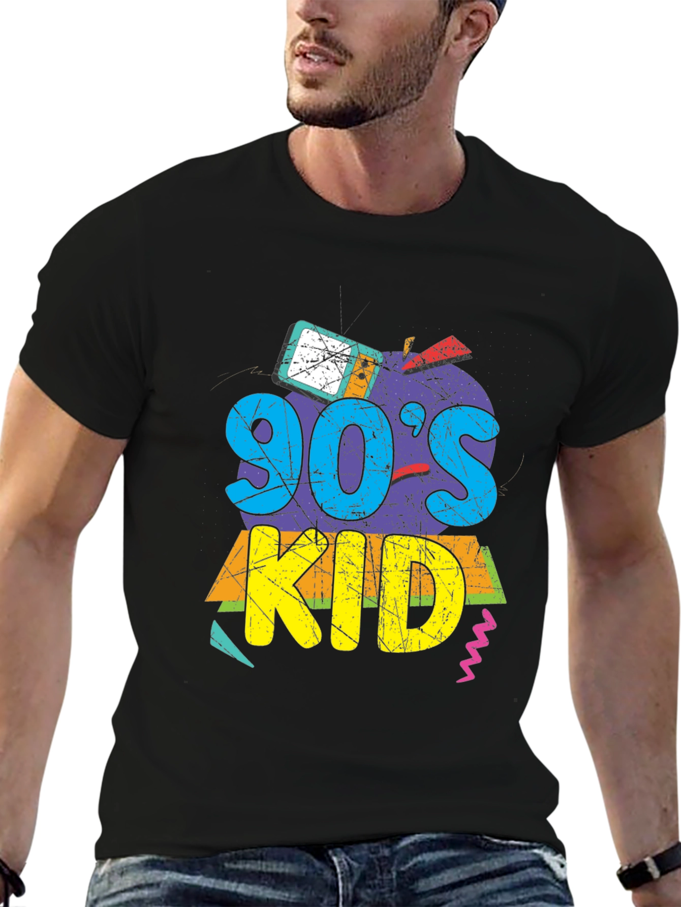 90s Kid Graphic Tee - Retro Style