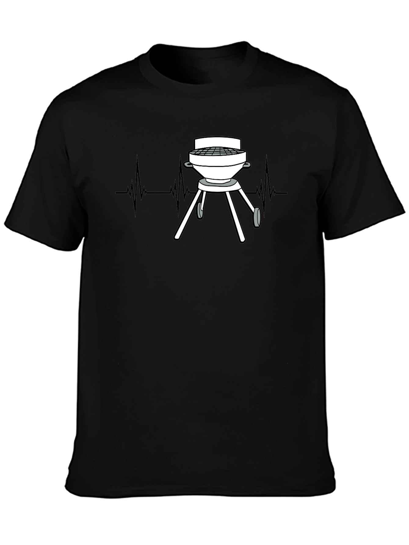 Grill Heartbeat T-Shirt - BBQ Lover