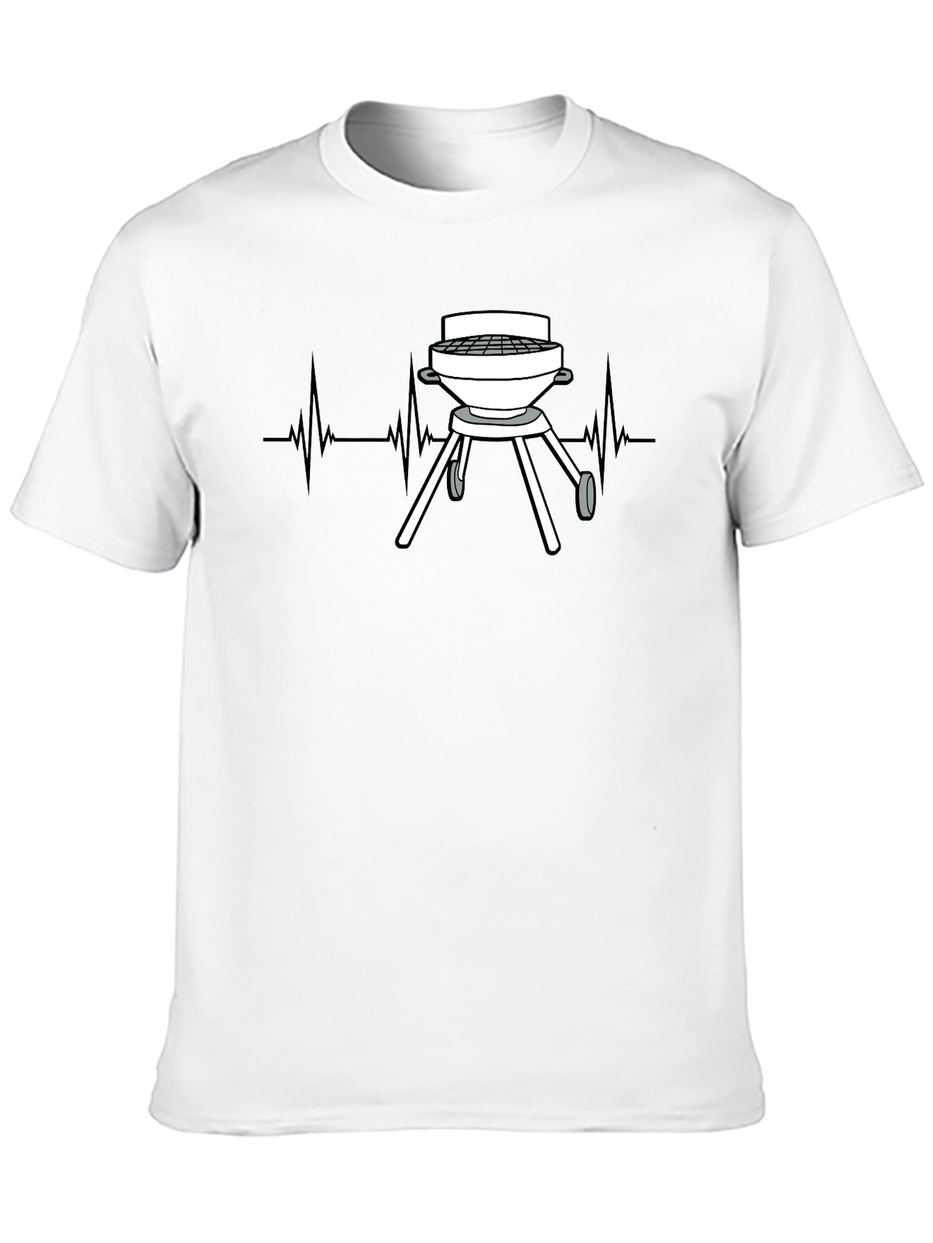 Grill Heartbeat T-Shirt - BBQ Lover