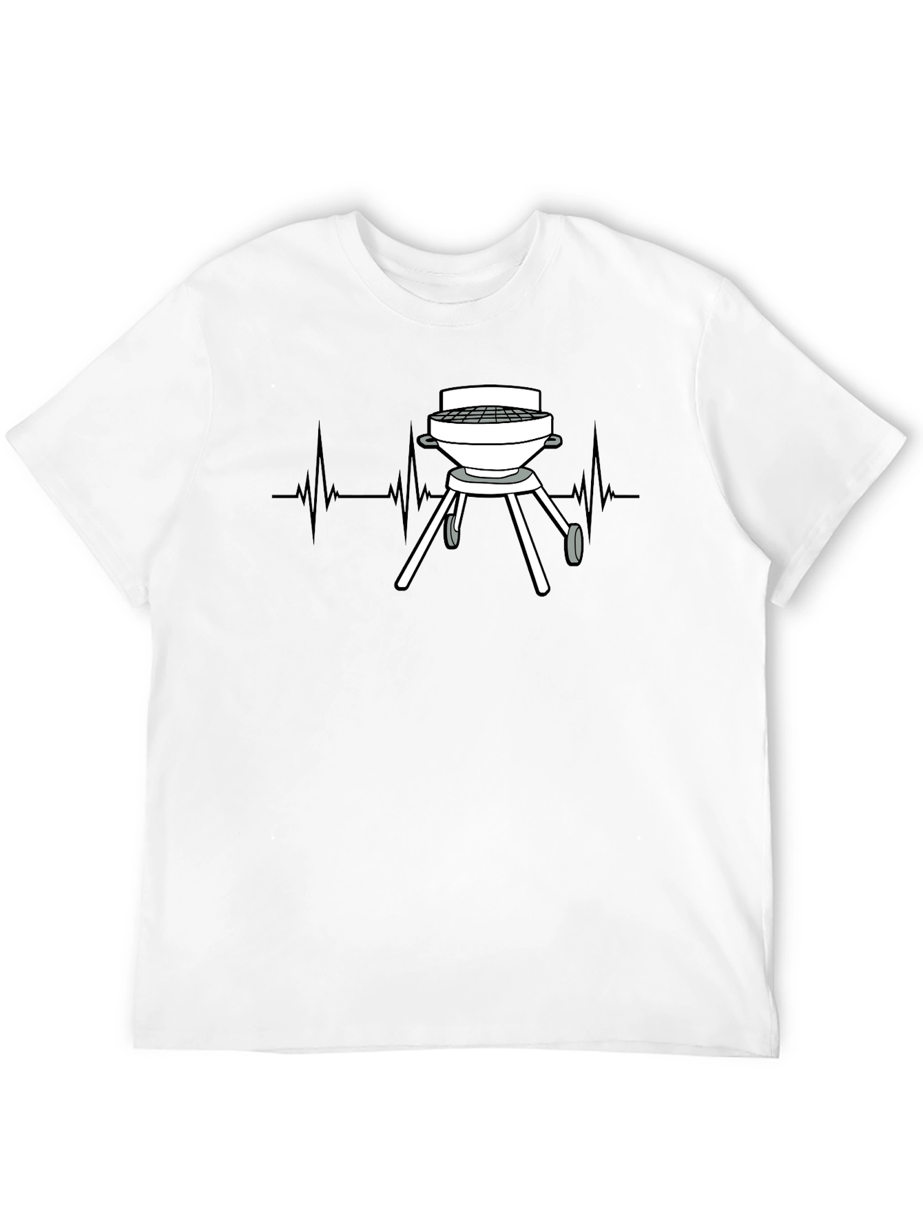 Grill Heartbeat T-Shirt - BBQ Lover