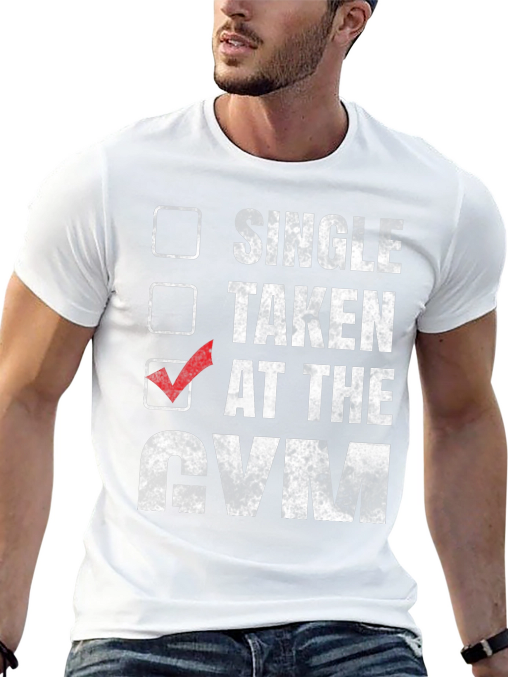 Gym Humor T-Shirt: Taken at the Gym