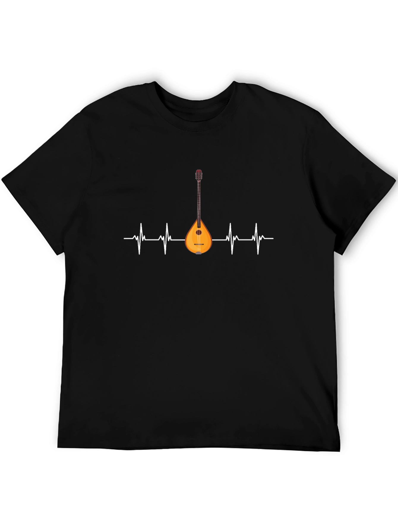 Bouzouki Heartbeat T-Shirt - Music Lover Gift