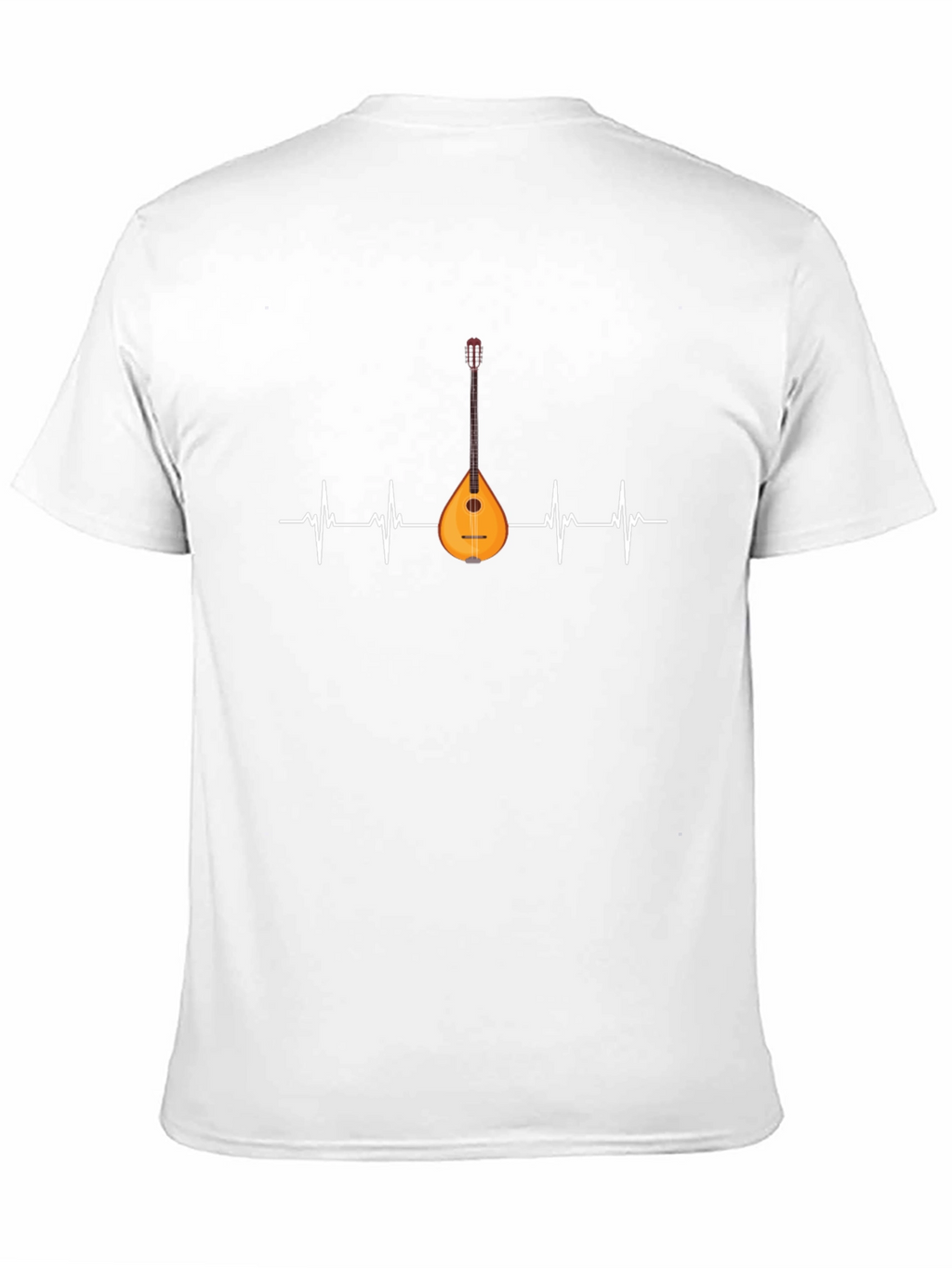 Bouzouki Heartbeat T-Shirt - Music Lover Gift