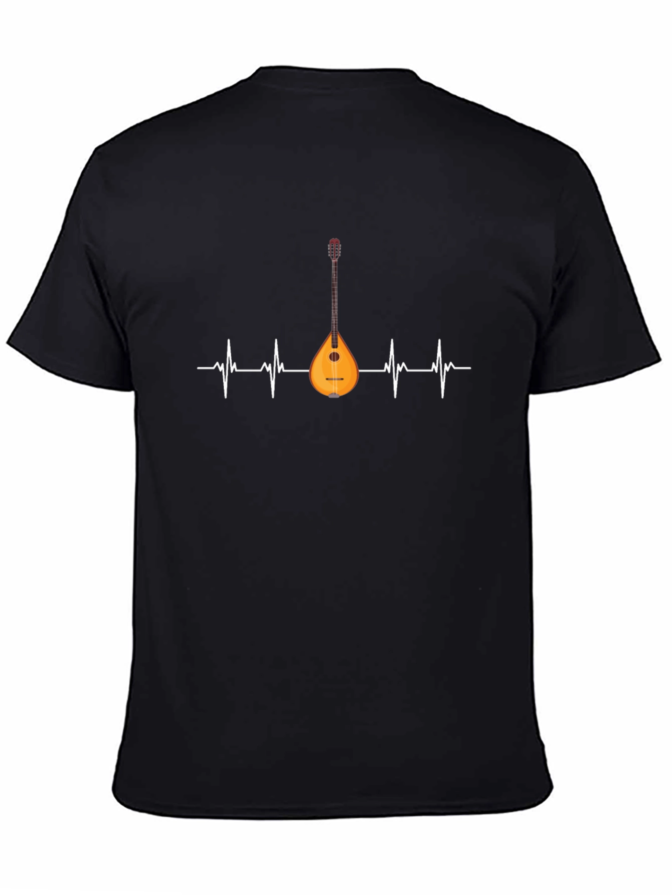 Bouzouki Heartbeat T-Shirt - Music Lover Gift