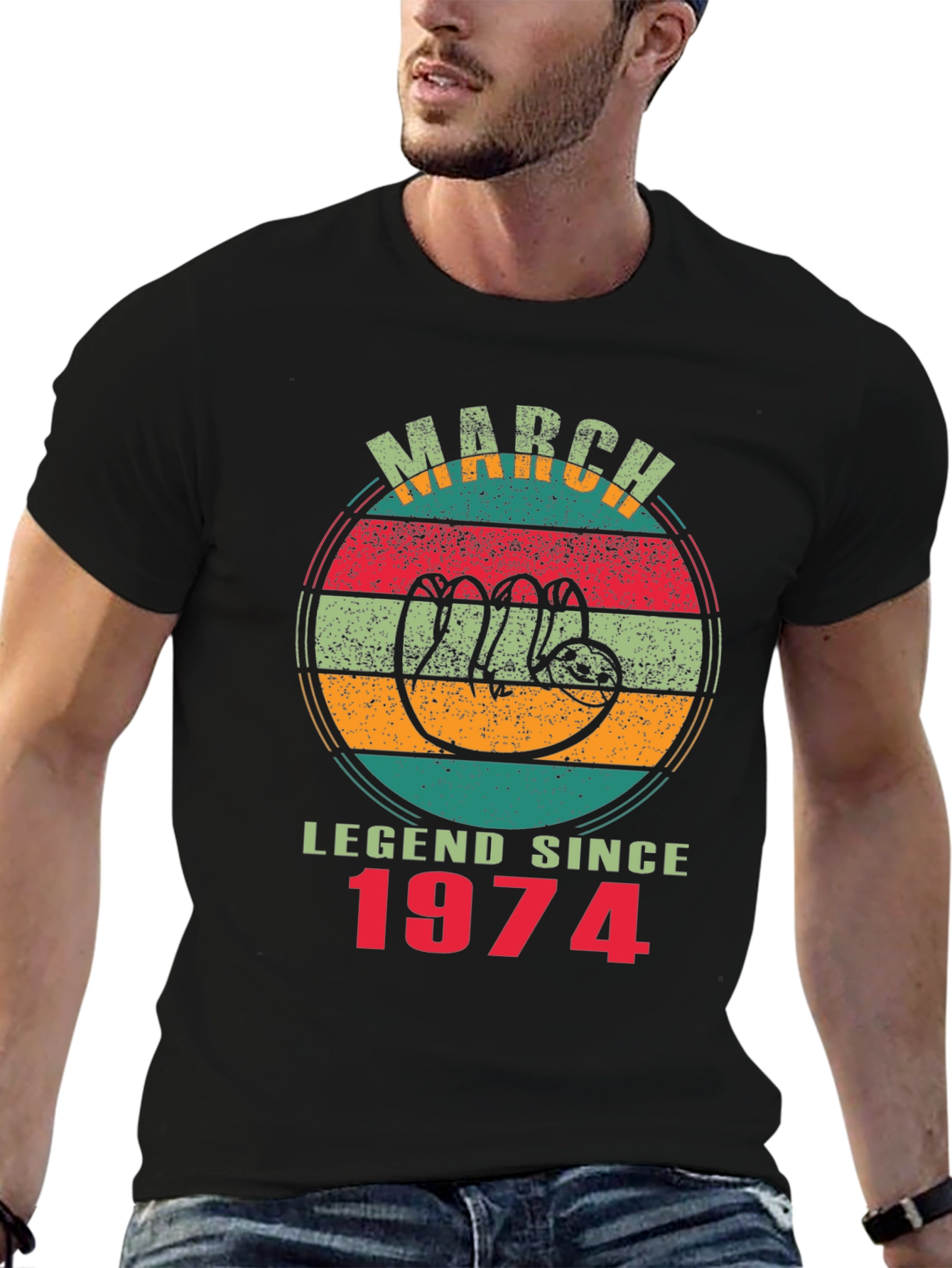 March Legend Since 1974 Sloth T-Shirt