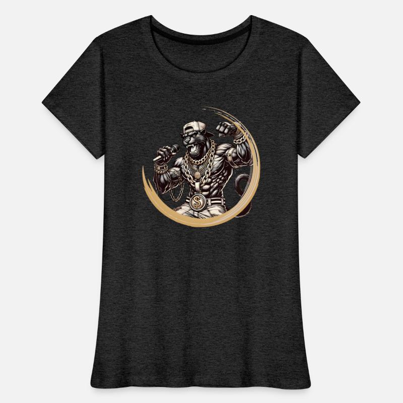 A muscular panther as a rapper, energy & style