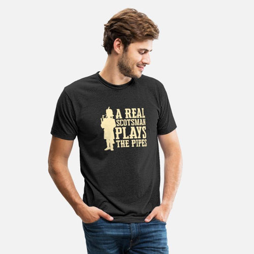 A Real Scotsman Plays The Pipes Bagpiper Bagpipe