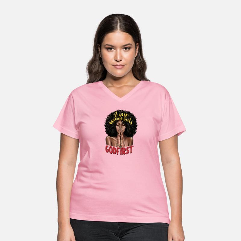 A Wise Woman Puts Godfirst Afro Woman