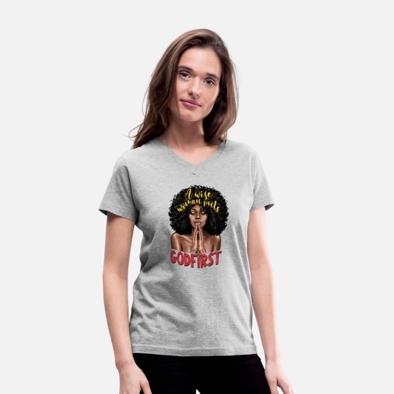 A Wise Woman Puts Godfirst Afro Woman