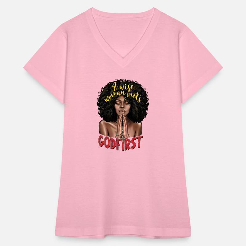 A Wise Woman Puts Godfirst Afro Woman