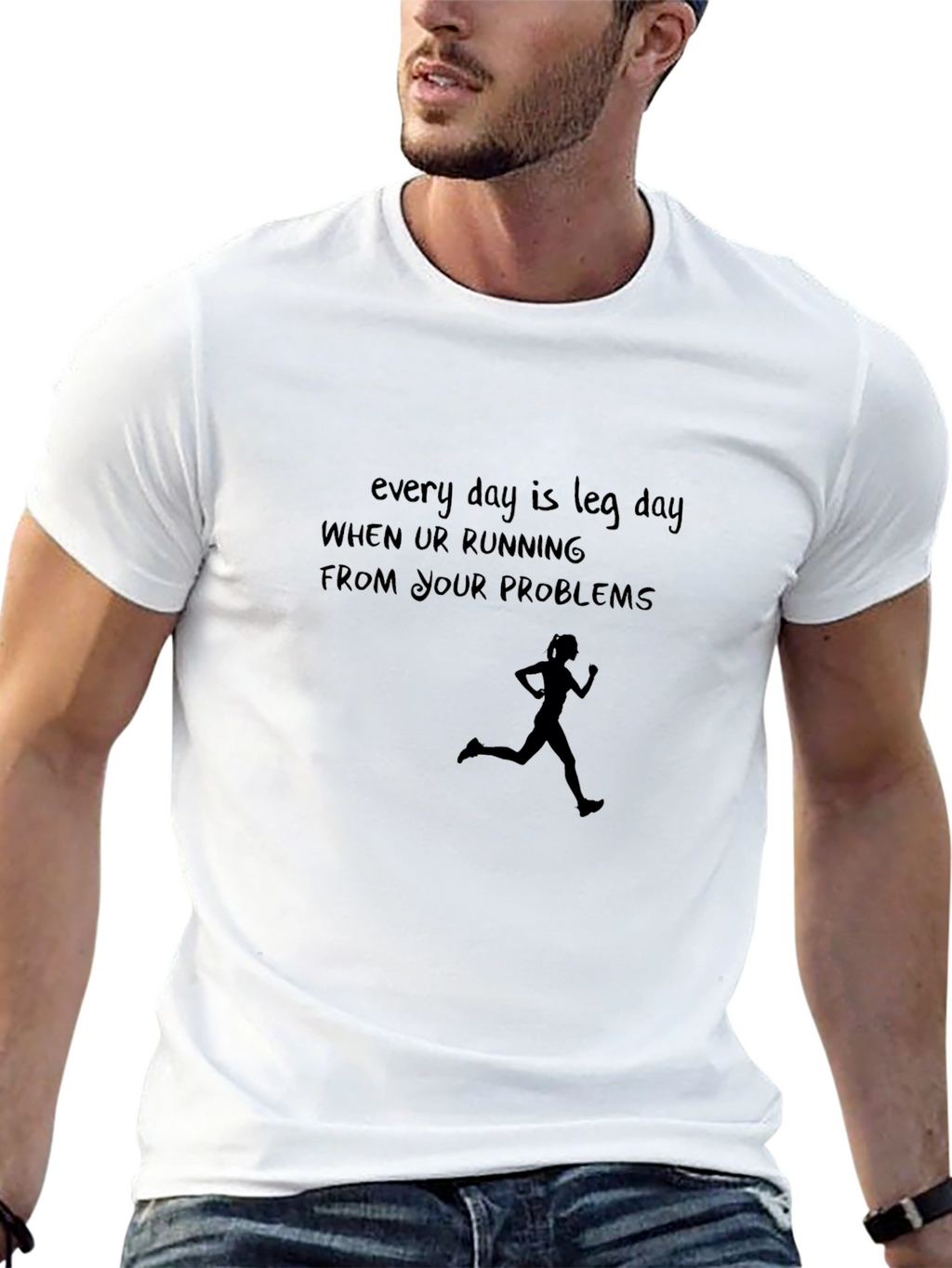 Leg Day Running Problems Graphic Tee