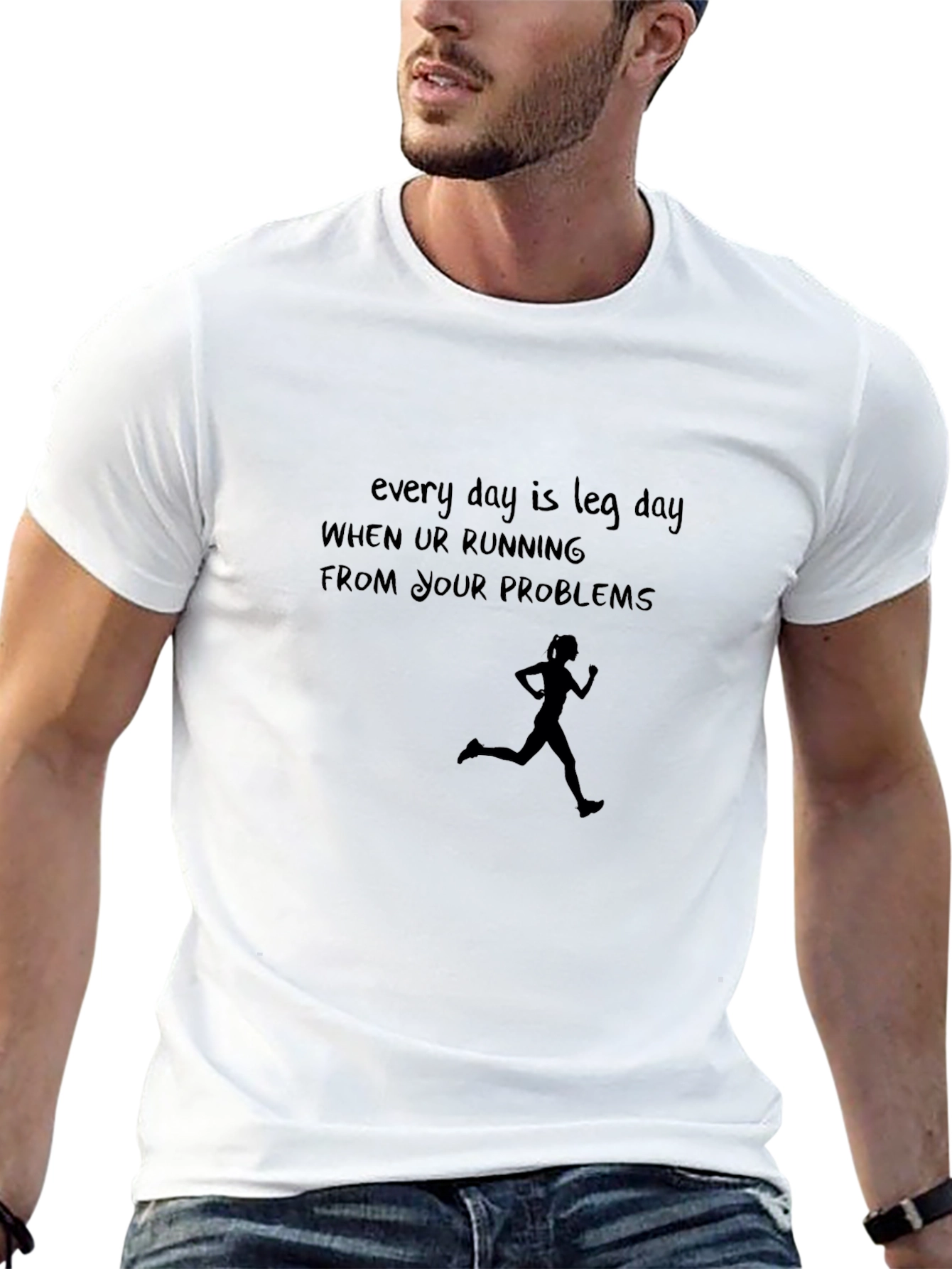 Leg Day Running Problems Graphic Tee