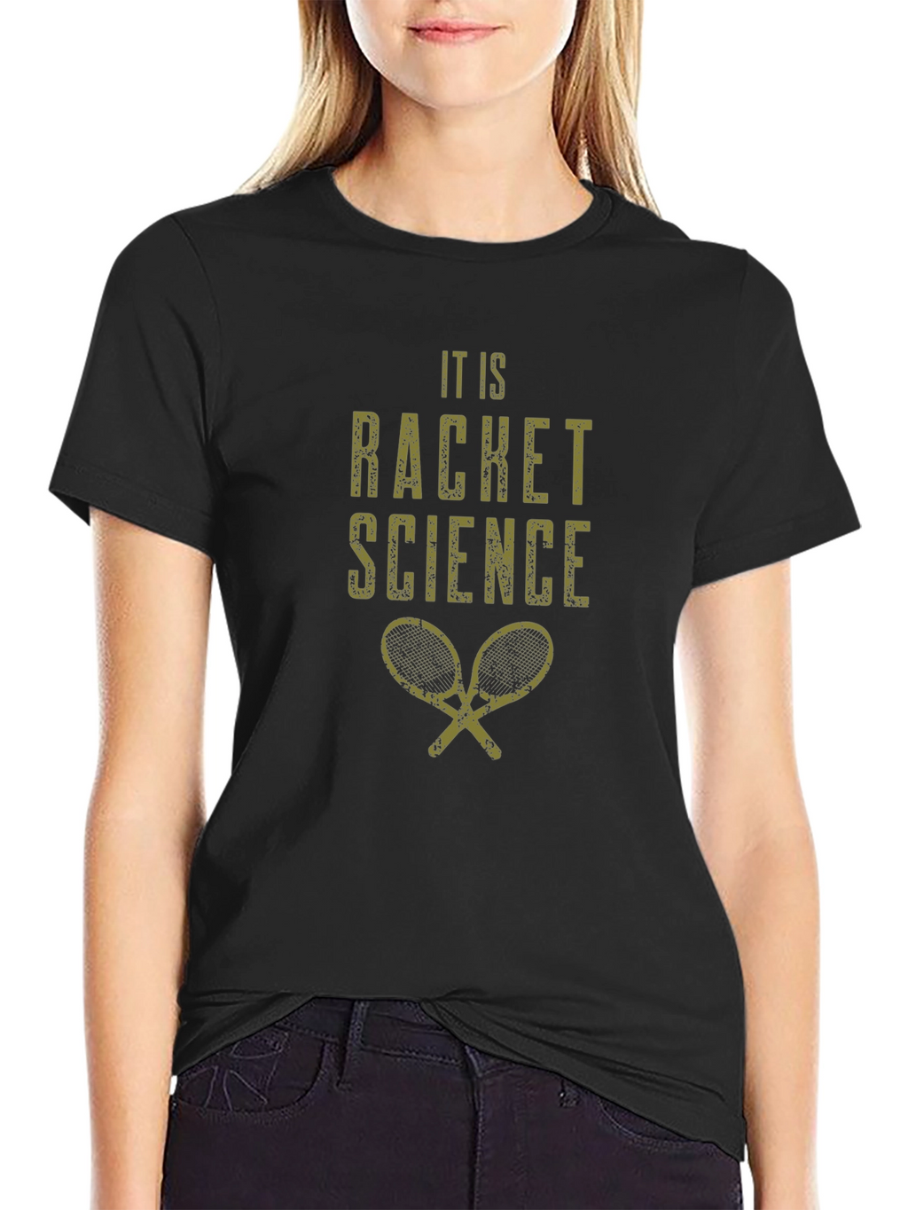 It Is Racket Science T-Shirt - Black