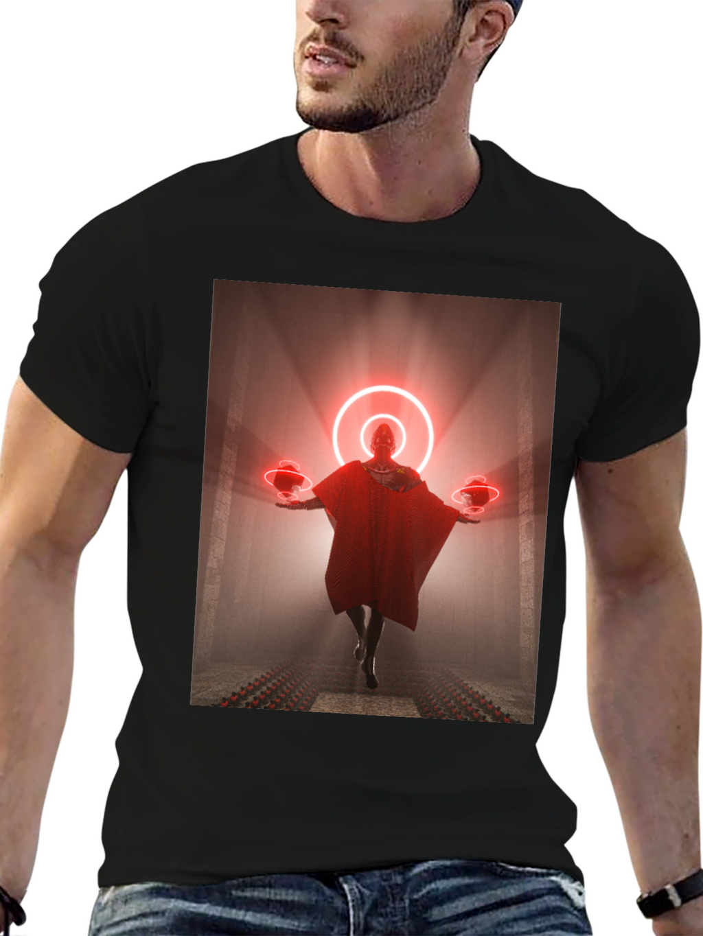 Sci-Fi Wizard Black T-Shirt