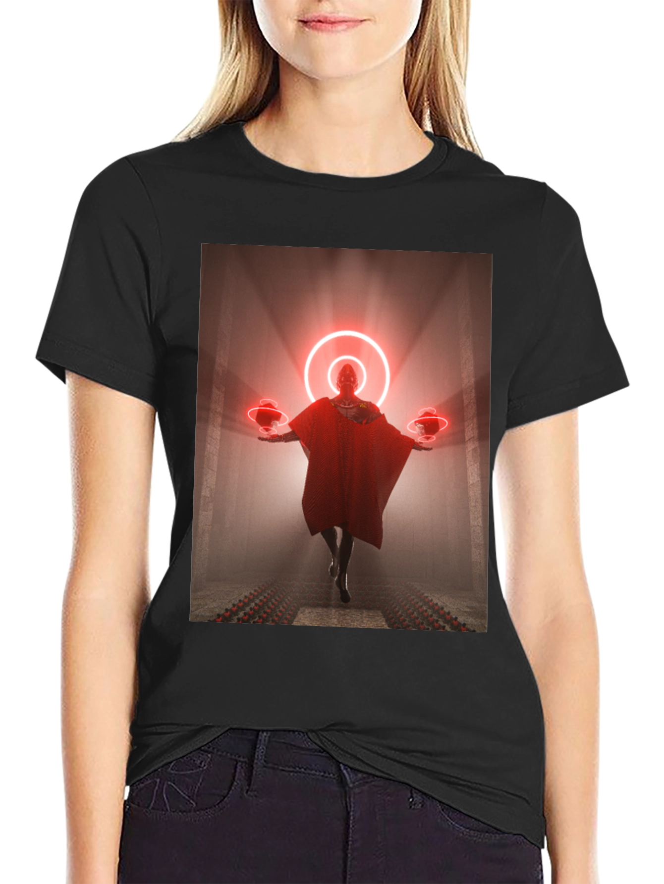 Sci-Fi Wizard Black T-Shirt