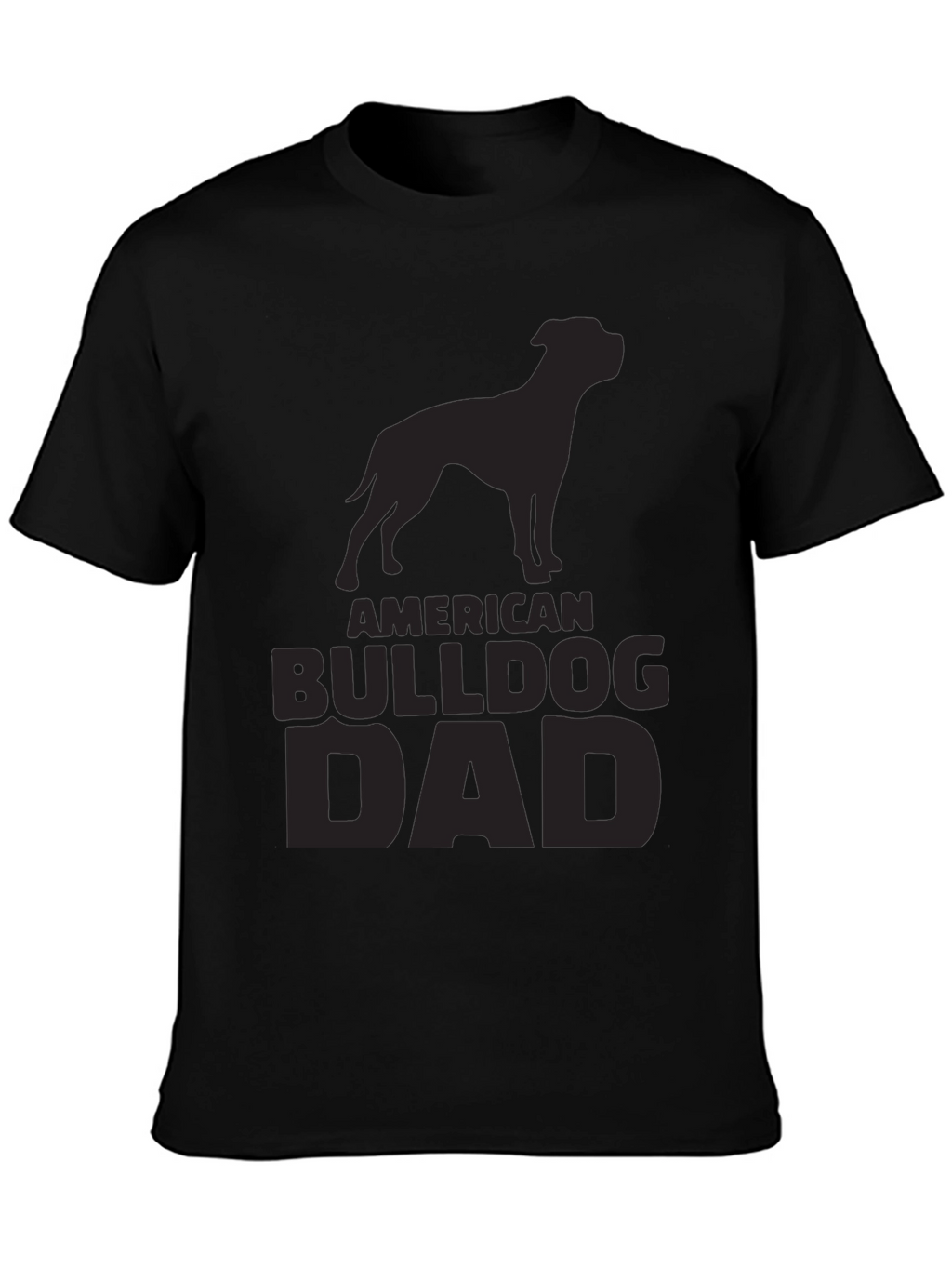 American Bulldog Dad T-Shirt - Black
