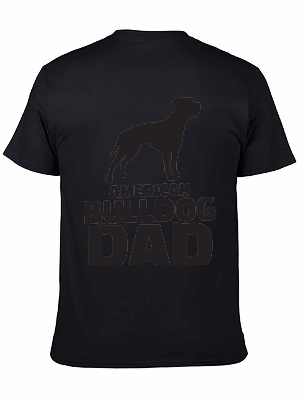 American Bulldog Dad T-Shirt - Black