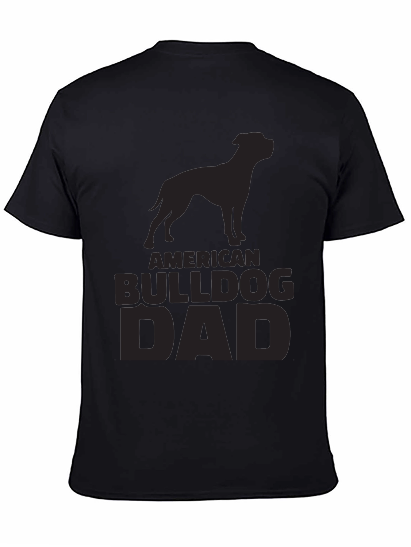 American Bulldog Dad T-Shirt - Black