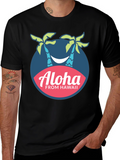 Aloha From Hawaii Palm Tree Graphic T-Shirt