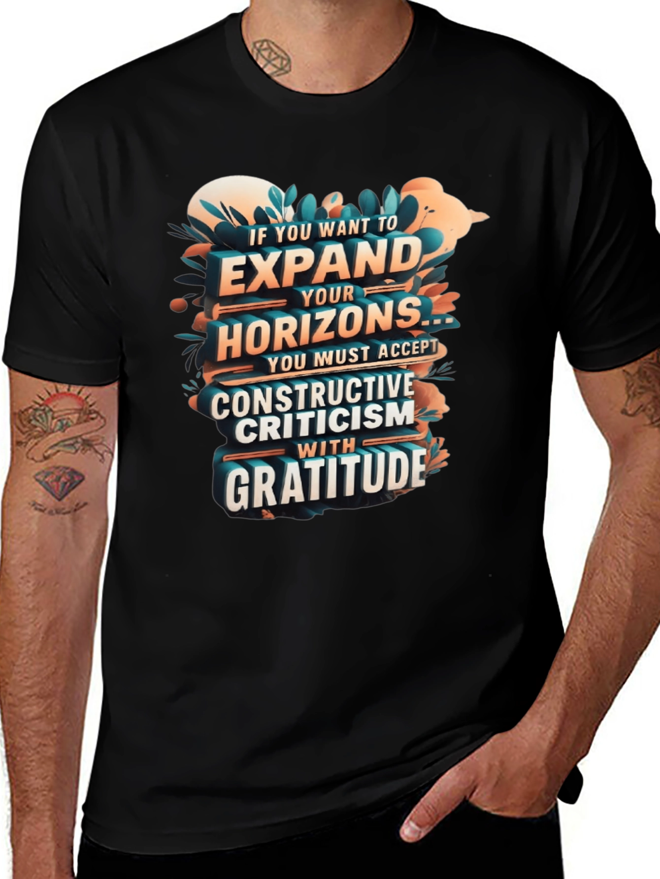 Expand Horizons T-Shirt: Constructive Criticism with Gratitude