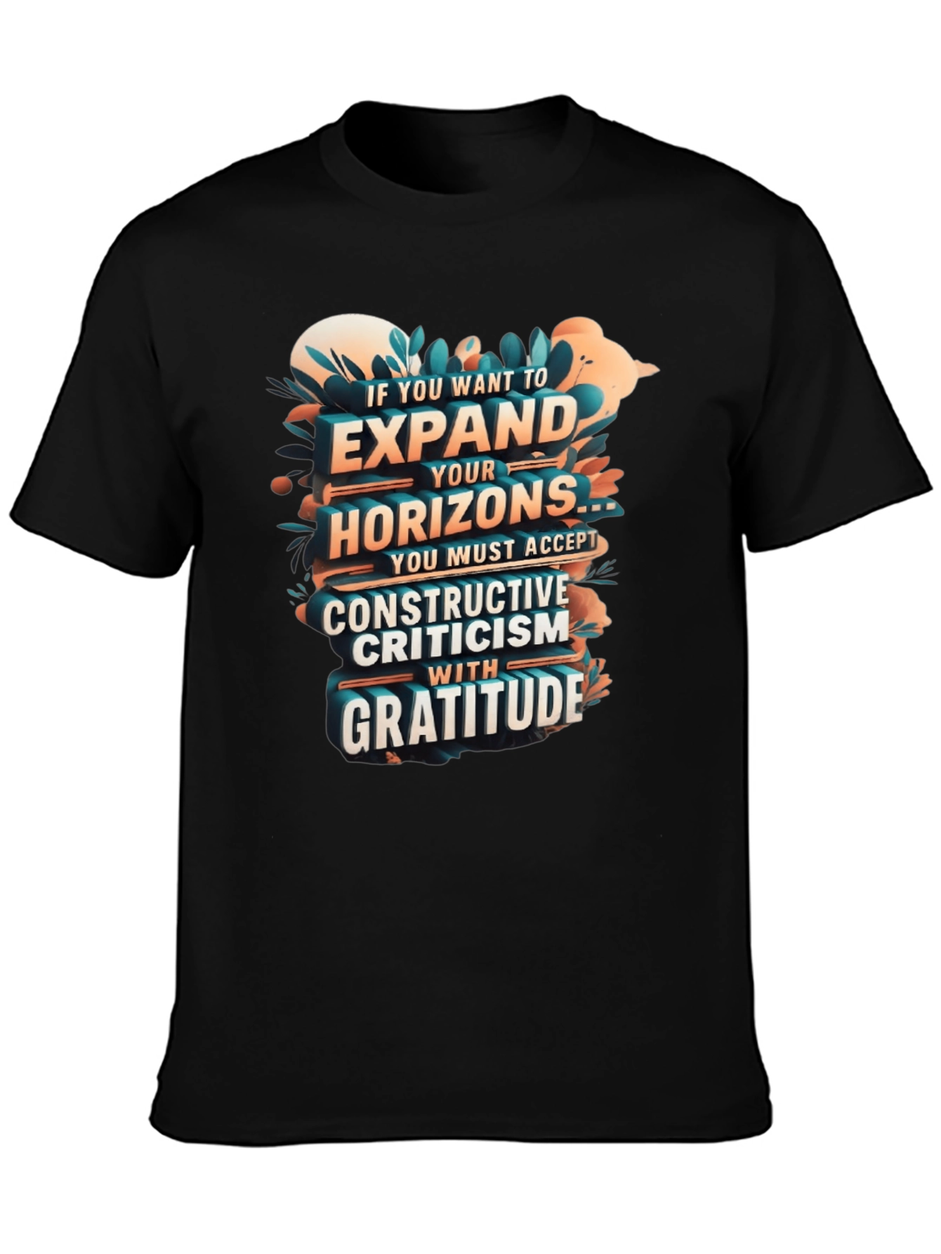 Expand Horizons T-Shirt: Constructive Criticism with Gratitude