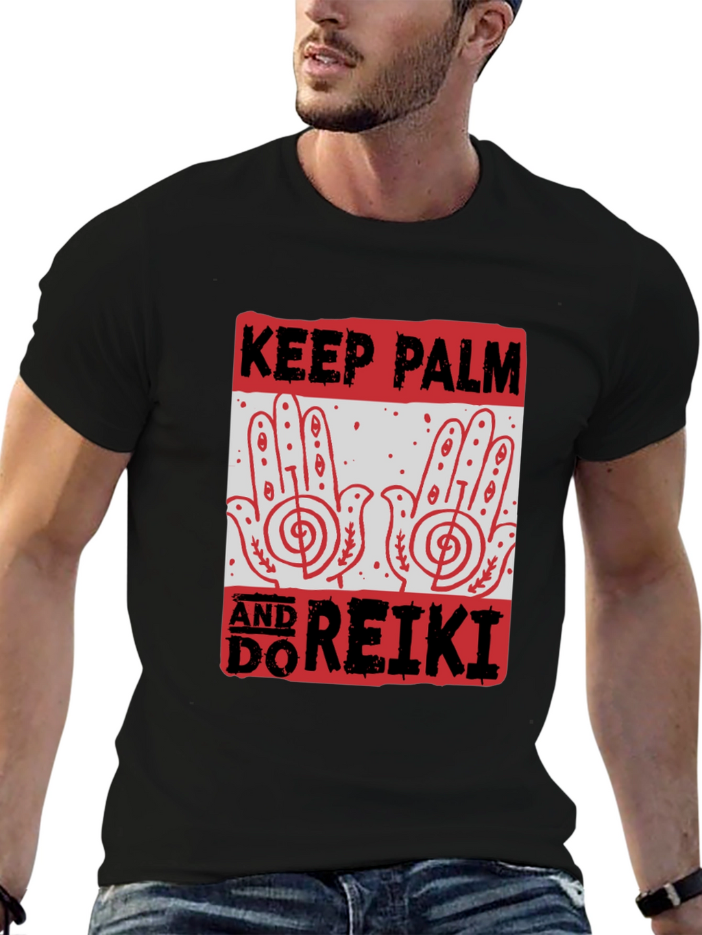Keep Calm & Do Reiki T-Shirt Black