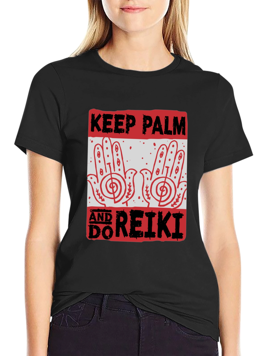 Keep Calm & Do Reiki T-Shirt Black