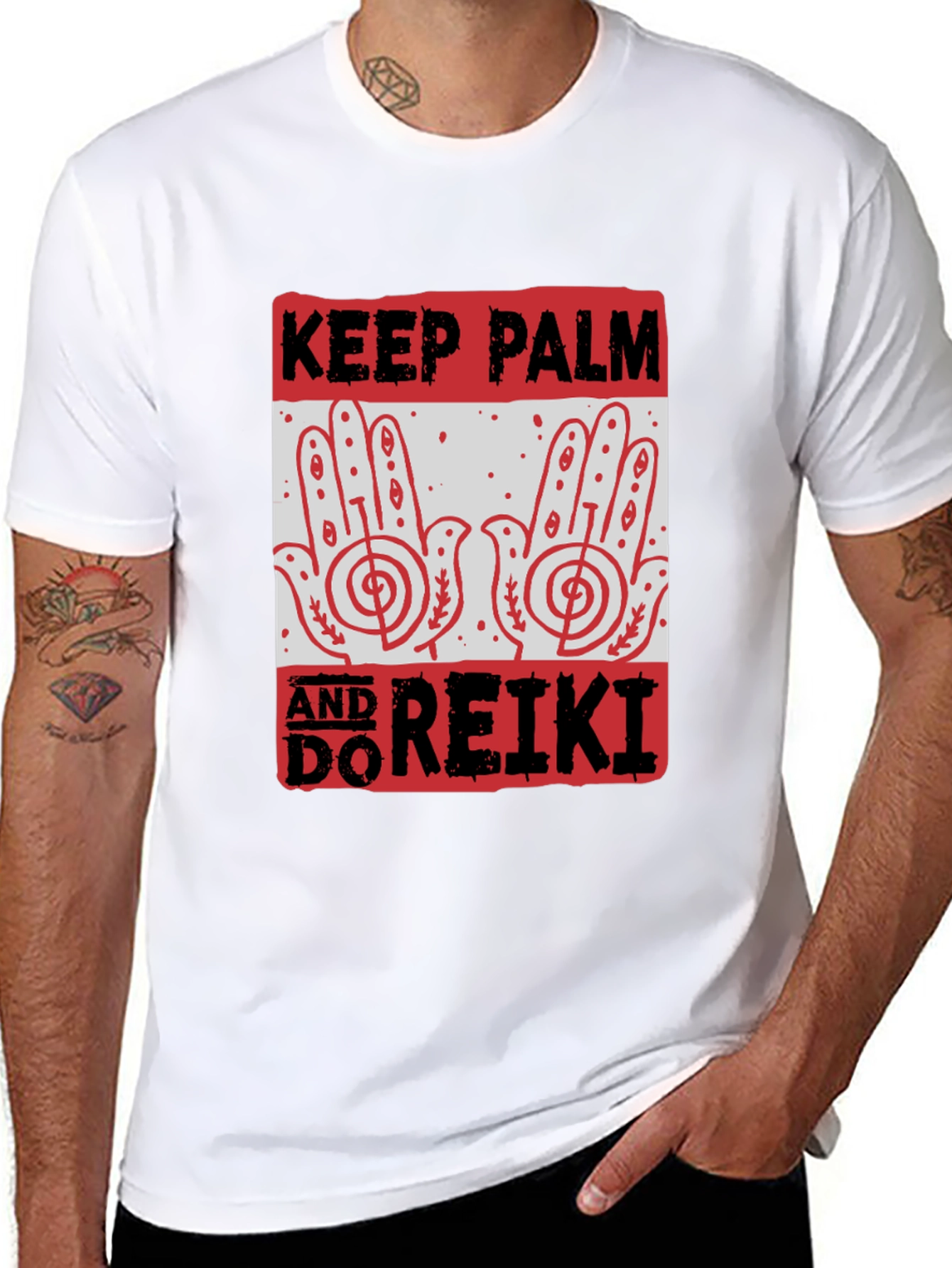 Keep Calm & Do Reiki T-Shirt Black