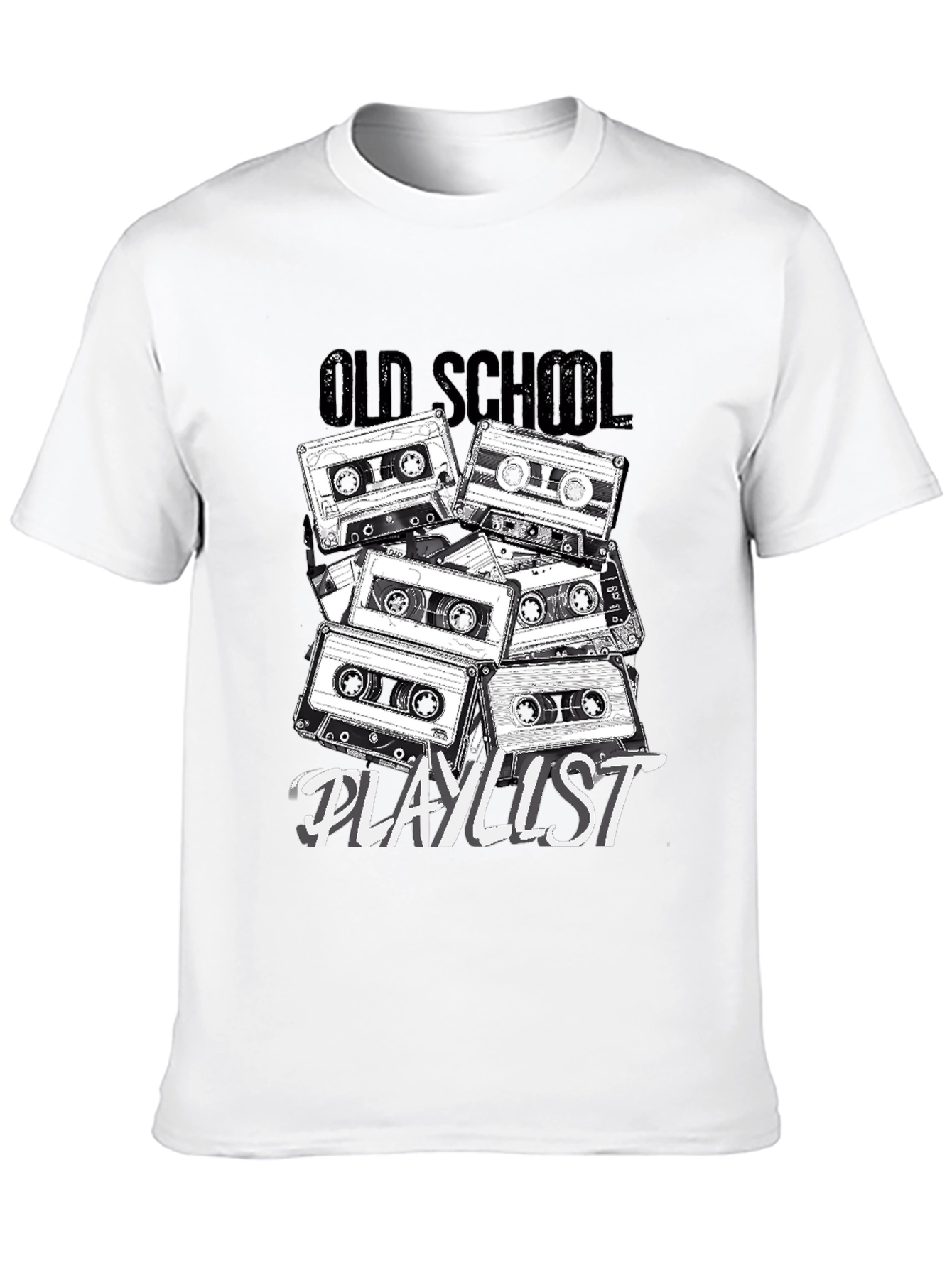 Old School Playlist Retro Cassette Tape T-Shirt