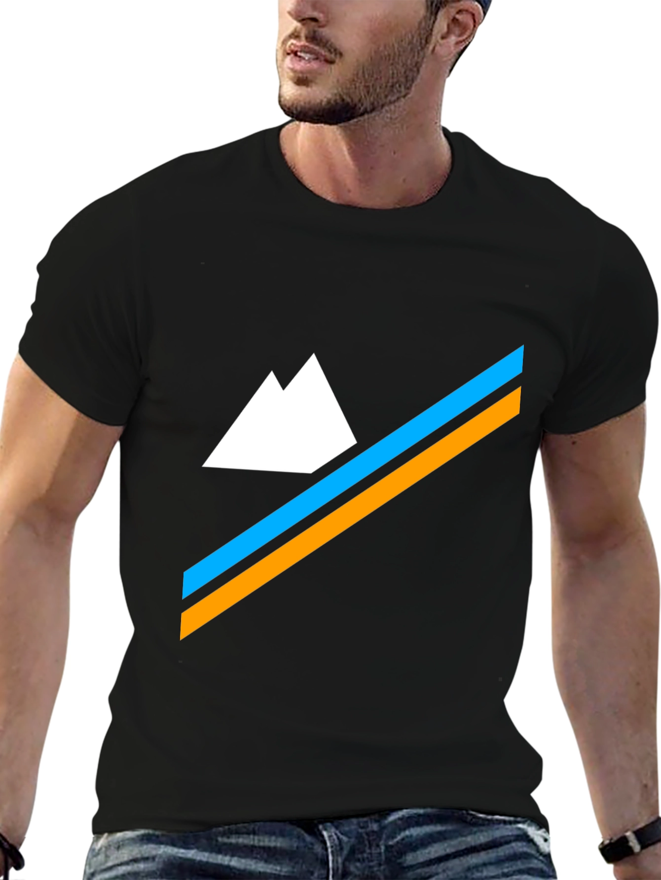 Alpine Peak Tee - Black Mountain Graphic T-Shirt