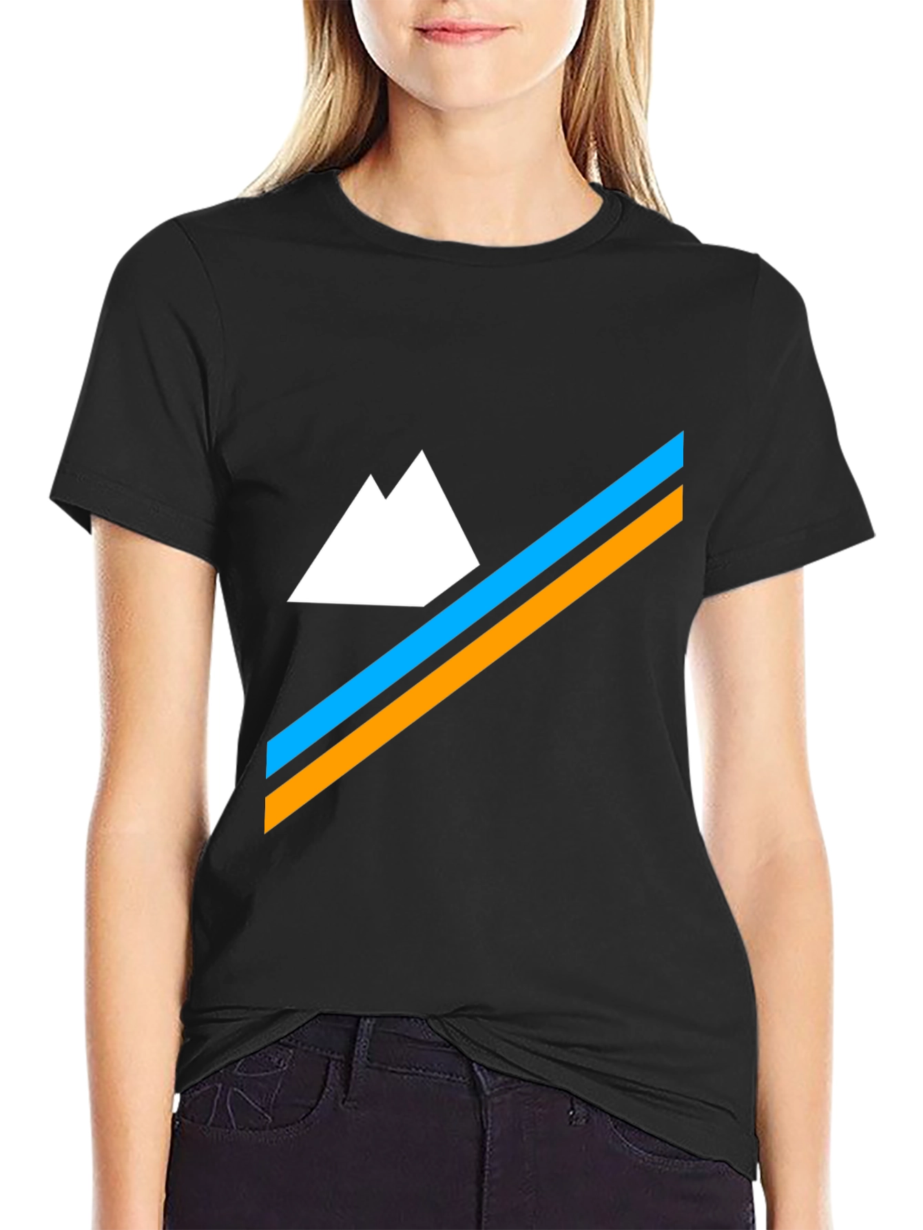 Alpine Peak Tee - Black Mountain Graphic T-Shirt