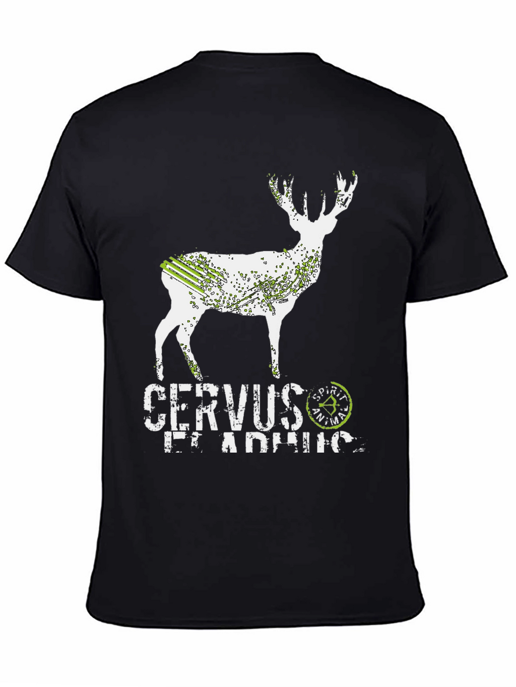 Cervus Elaphus Spirit Animal Black T-Shirt