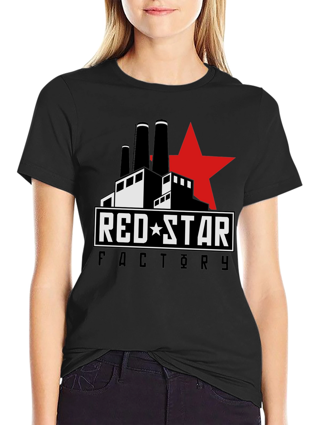 Red Star Factory Graphic T-Shirt - Cool Design