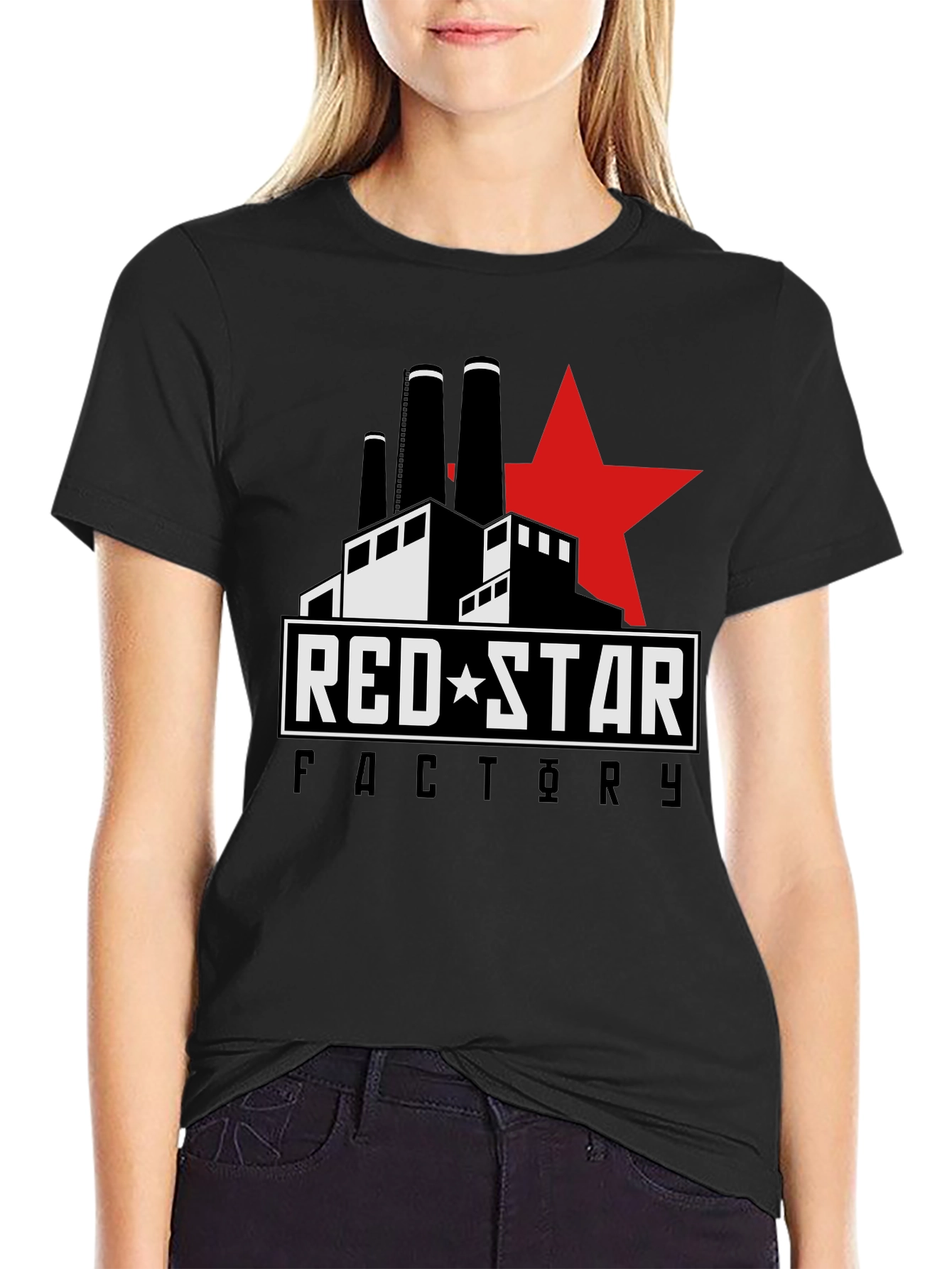 Red Star Factory Graphic T-Shirt - Cool Design