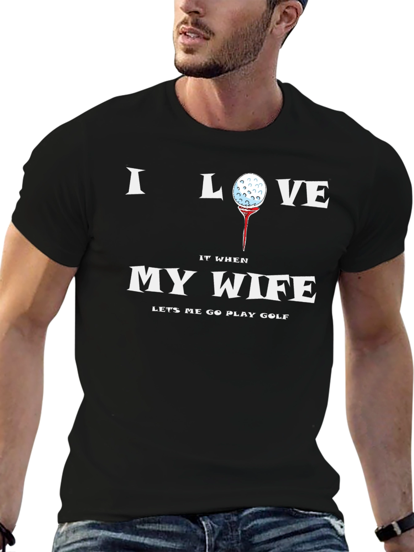 I Love My Wife Golf T-Shirt