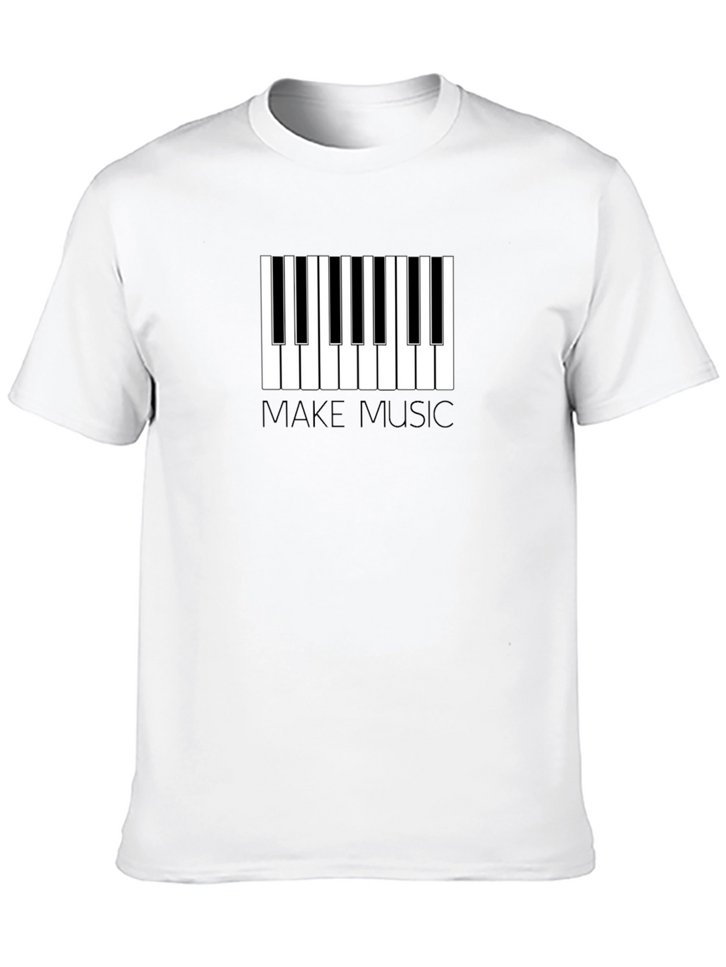 Make Music Piano Keys Graphic T-Shirt