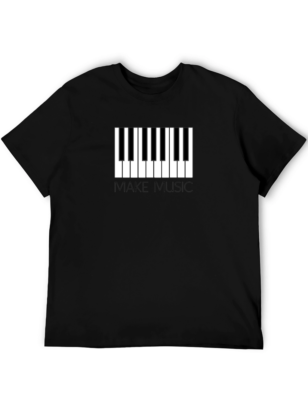 Make Music Piano Keys Graphic T-Shirt