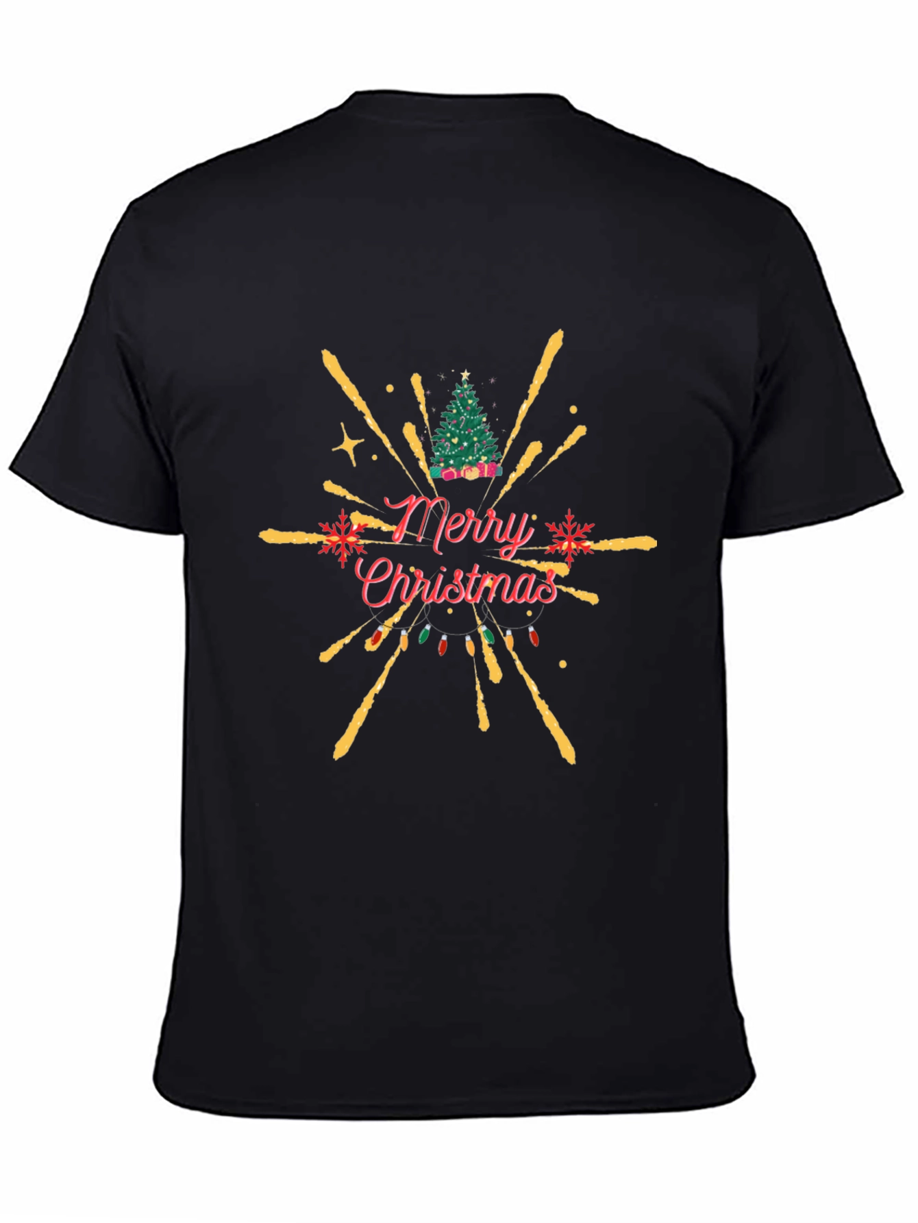 Festive Merry Christmas Graphic T-Shirt