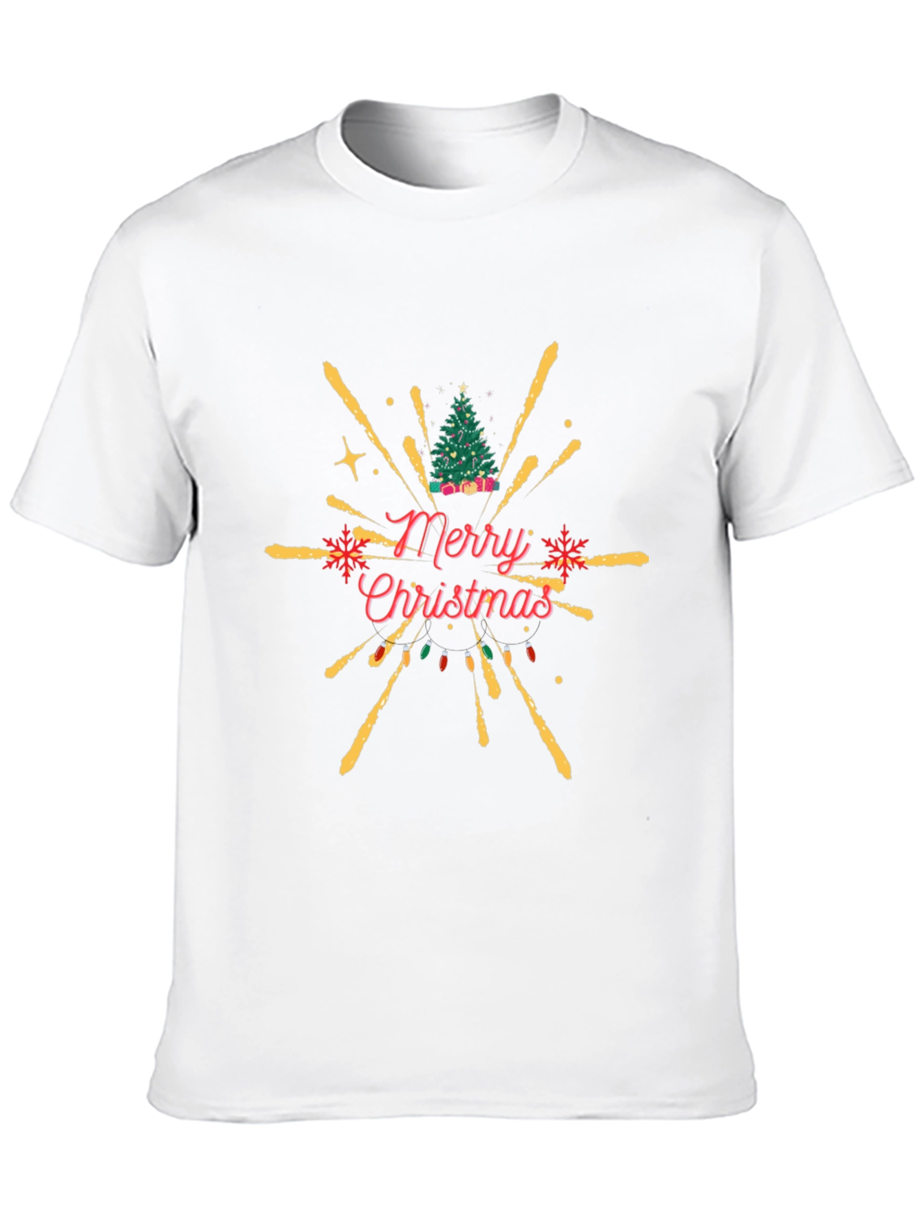 Festive Merry Christmas Graphic T-Shirt