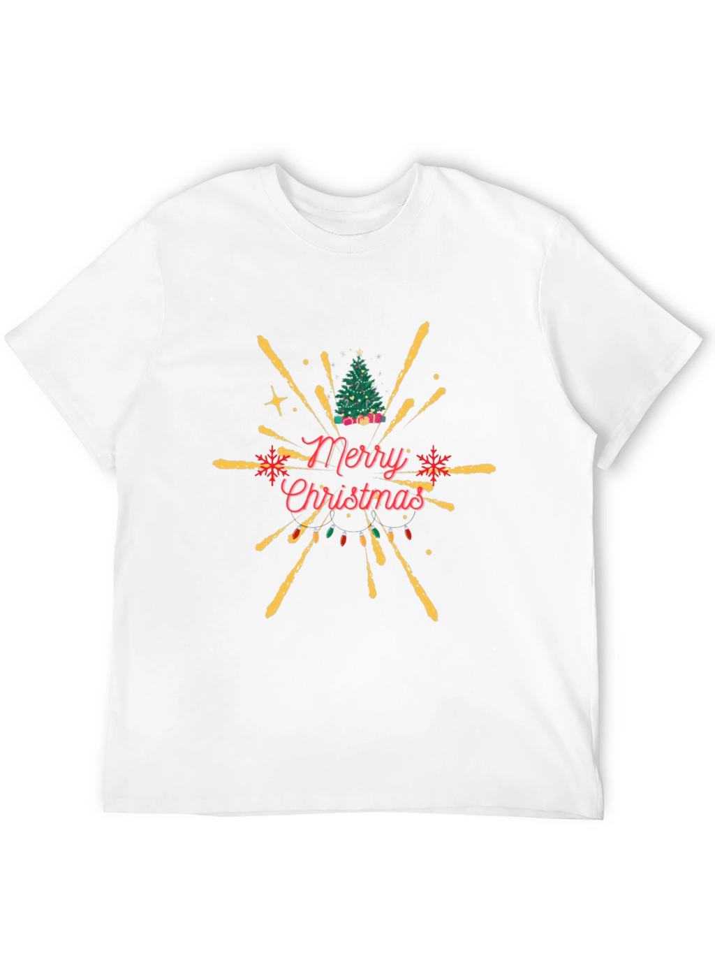 Festive Merry Christmas Graphic T-Shirt
