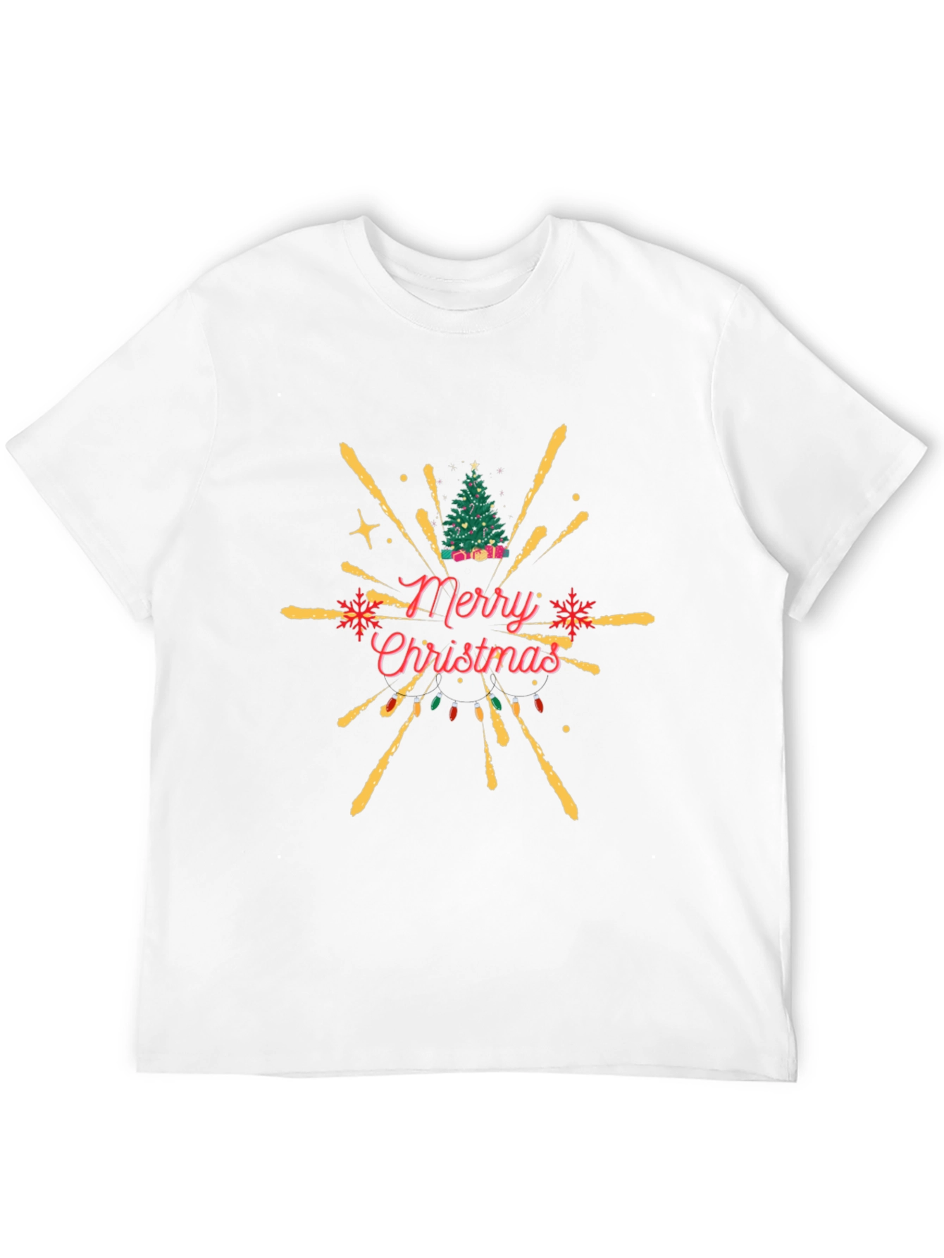 Festive Merry Christmas Graphic T-Shirt