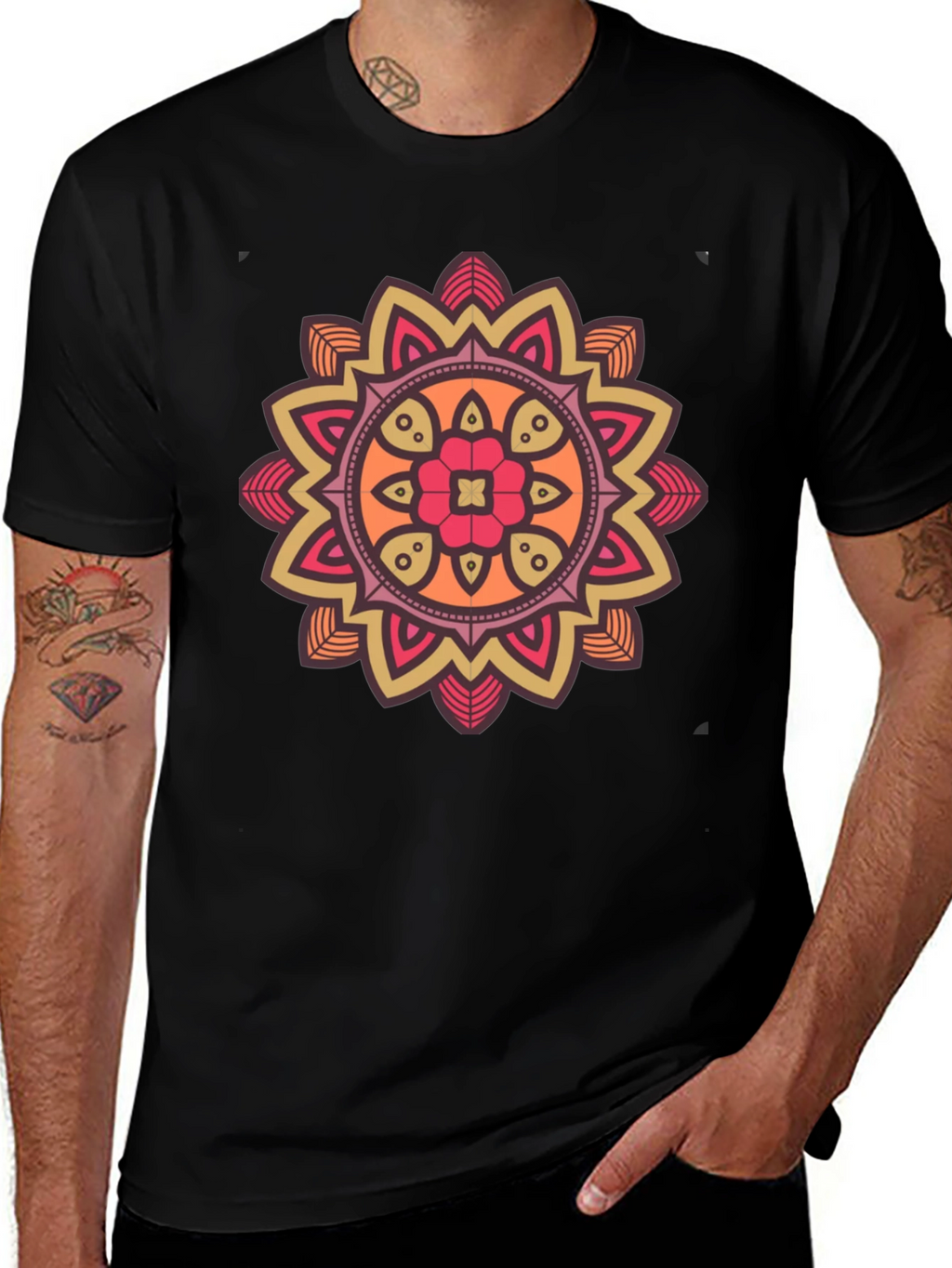 Mandala Graphic T-Shirt - Unique Artistic Design