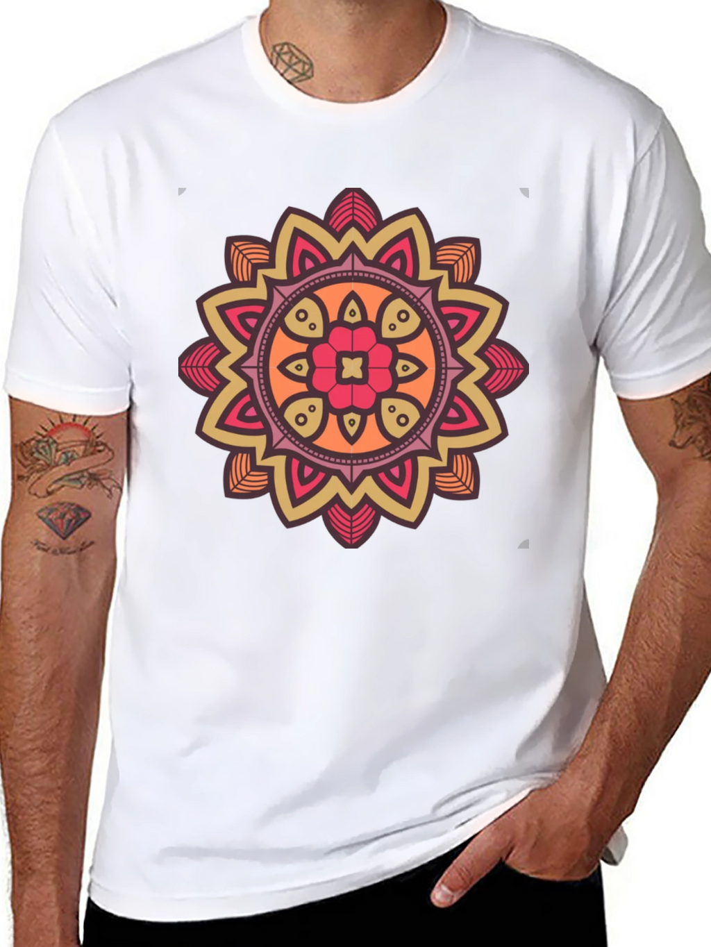 Mandala Graphic T-Shirt - Unique Artistic Design