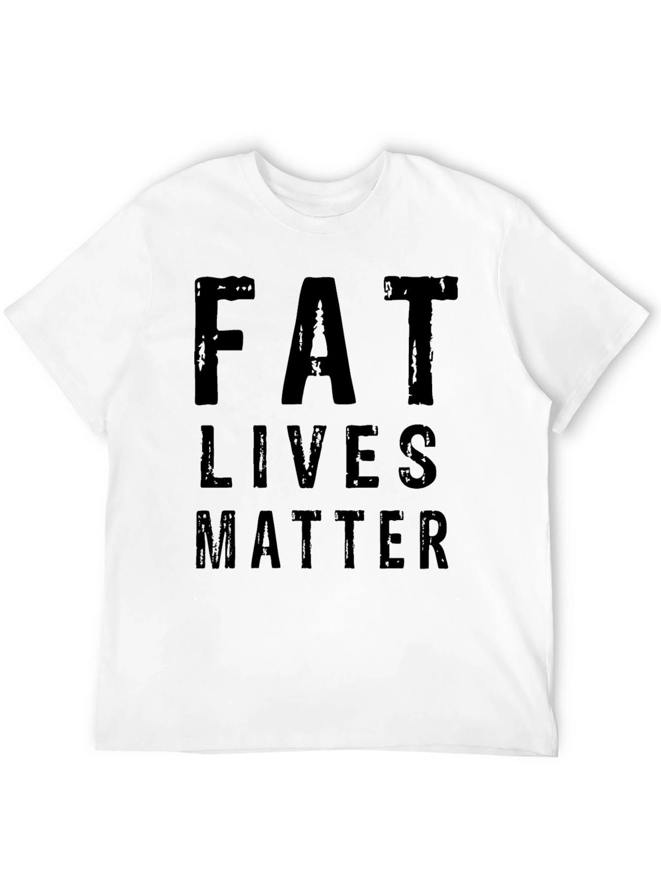 Fat Lives Matter Black Graphic T-Shirt