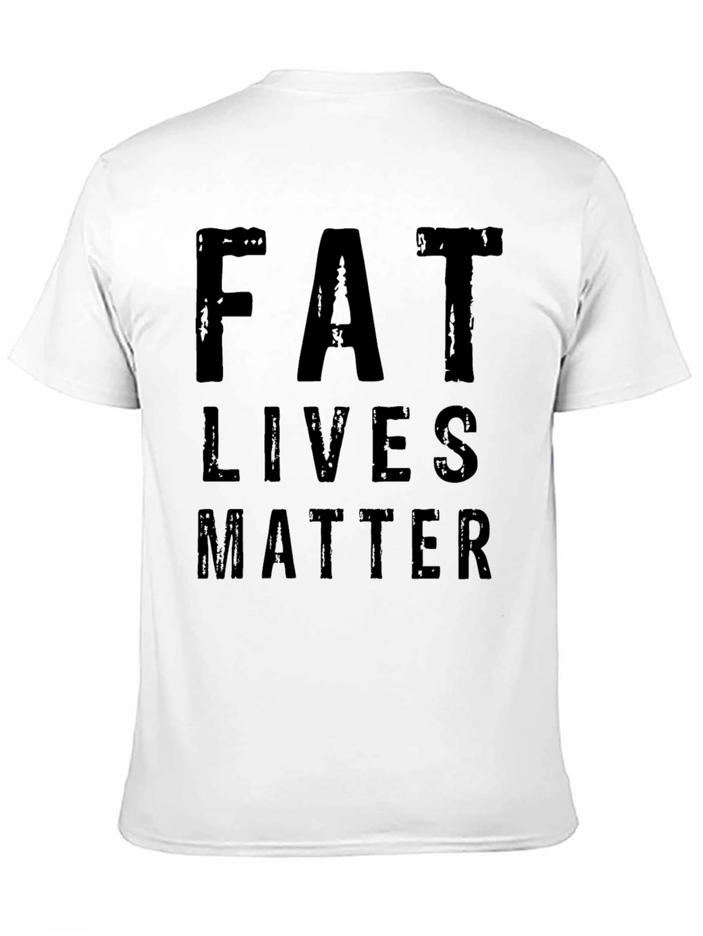 Fat Lives Matter Black Graphic T-Shirt