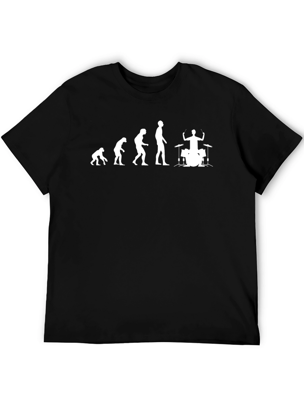 Evolution of Drumming Black T-Shirt