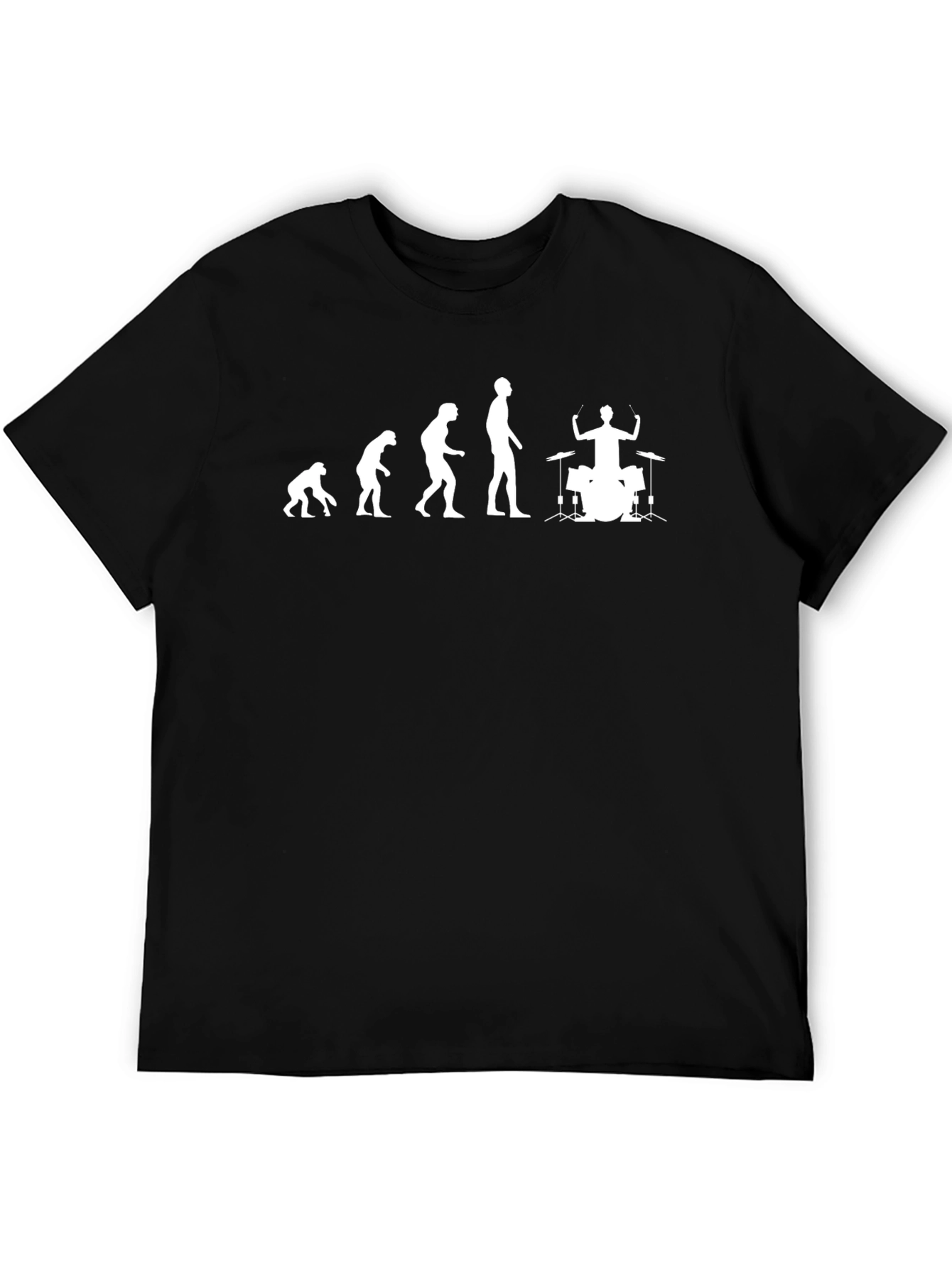 Evolution of Drumming Black T-Shirt
