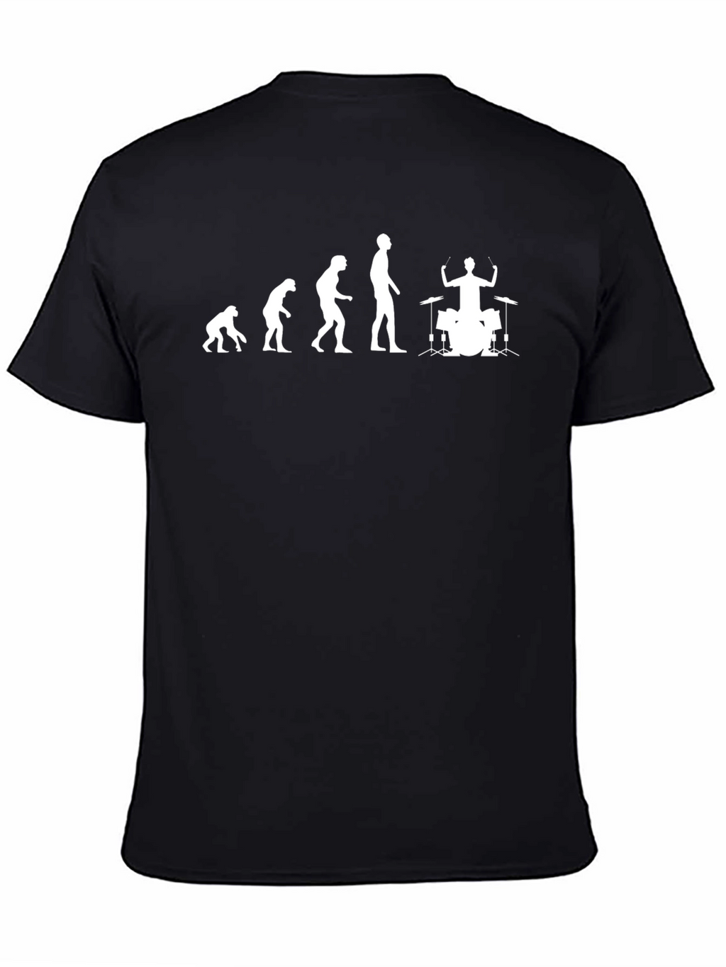 Evolution of Drumming Black T-Shirt