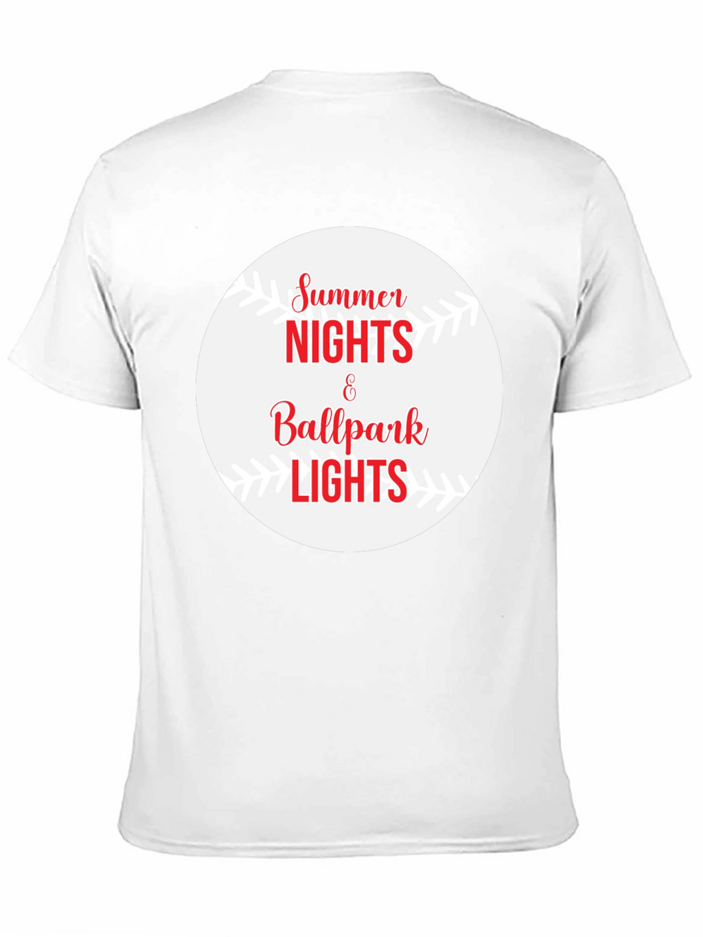 Summer Nights Ballpark Lights Graphic Tee